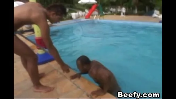 Watch Beefy Gays get a hard fuck beside the pool energy Clips