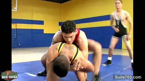Watch Sporty gays fucking well in threesome energy Clips
