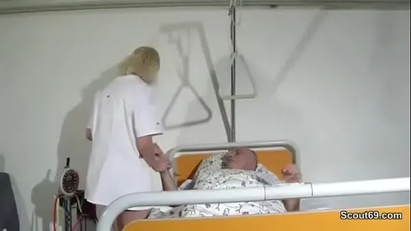 Watch German Nurse seduce to Fuck by old Guy in Hospital who want to cum last time energy Clips
