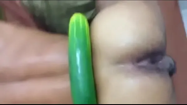 Watch giant cucumber in boyfriend's ass energy Clips