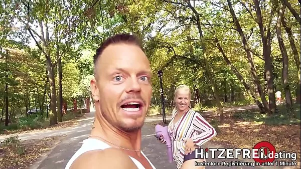 Watch Random Dude Bodo BANGS Milf Slut Jana Schwarz in Park energy Clips