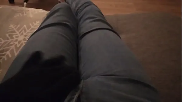 Watch ASMR FOOT and LEGS with jeans scratching moaning energy Clips