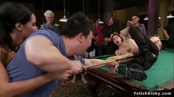 Watch Bound slut anal fucked on pool table energy Clips