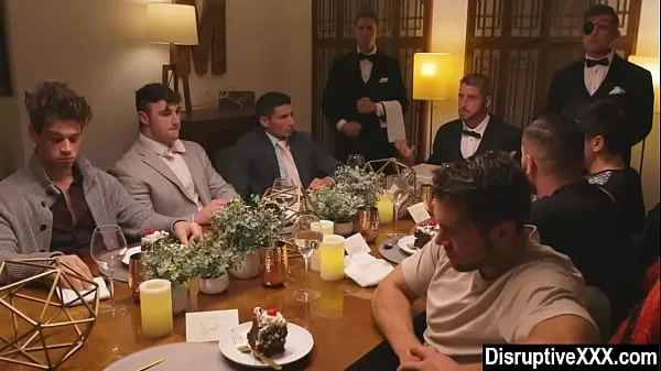 Watch Rich gay guy invites his ex-boyfriends for gangbang energy Clips