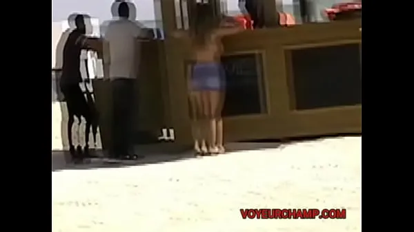 Watch EW and Part 1 - Wife flashing her smooth cunt to random men on a public beach energy Clips