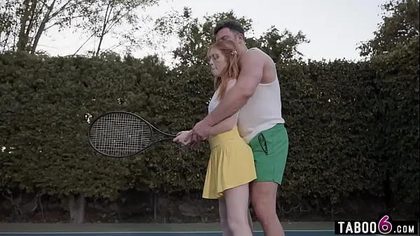 Watch Petite redhead teen slut needed a good Tennis lesson but she was better with cocks energy Clips