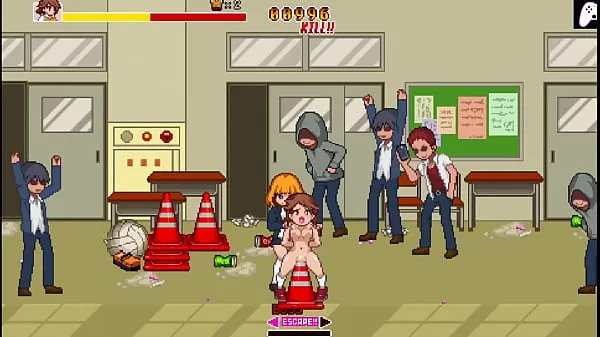 Watch School Dot Fight | A fighter can't resist the penises of the guys thirsty for pussy and gets her pussy and ass fucked perfectly to get stuffed | Hentai Games Gameplay | P3 energy Clips
