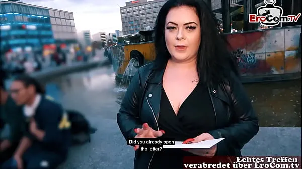 Watch German fat BBW girl picked up at street casting energy Clips