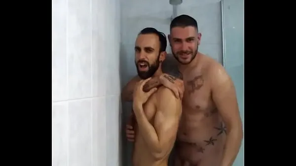 Watch Hot shower with my friend energy Clips