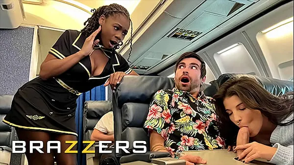 Watch Lucky Gets Fucked With Flight Attendant Hazel Grace In Private When LaSirena69 Comes & Joins For A Hot 3some - BRAZZERS energy Clips
