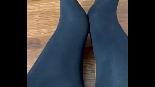 Watch Flaunting and rubbing together my black nylon feet energy Clips
